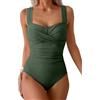Yutdeng Costume Donna Intero Elegante con Controllo della Pancia Costumi Interi Push Up Curvy con Spalline Larghe e Regolabili Bikini Donna Mare Piscina Spiaggia