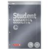 BRUNNEN Blocco universitario Premium Student Spirale superiore | A4, rigatura 28, 80 fogli, antracite