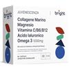 Bright Naturo Omega 3 1000 Magnesio Collagene Marino con Acido Ialuronico, Coenzima Q10, Vitamina C e Zinco - Gestione Articolazioni e Vitalità, 3 Integratori in 1 Pacchetto per Muscoli e Pelle I 28 Dosi Giornalier