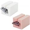 Andiker Rolling Tube Spremi Dentifricio, Dispenser di Dentifricio Squeezer per Bagno, Porta Dentifricio Spremiagrumi Manuale Accessori per Bagno, Salva dentifricio, Creme e Altro (rosa, bianco)
