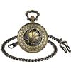 Unendlich U Infinity U- Orologio da taschino con movimento meccanico Scala numerica romana con 2 catene