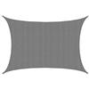 AMANKA Tenda da Sole UV - 3x4 HDPE Rettangolare Telo di Protezione Solare Balcone Giardino Grigio