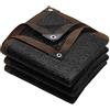 DLMSDG Panno Ombreggiante per Esterni, 90% Nero Rete Ombreggiante con Occhielli, Telo Ombreggiante, Tessuto Ombreggiante, Rete Parasole per Giardino Pergola Piante Da Patio Serra(8-PIN,9.84x16.4ft)