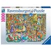 RAVENSBURGER 16455 PUZZLE DA 1000 PZ. UNE NUIT A LA BIBLIOTEQUE