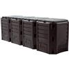 Prosperplast Impianto di compostaggio MODULO COMPOGREEN 1600L, dimensioni (mm) 2610x719x826, colore Nero