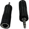Dragon Trading - Adattatore jack stereo da 3,5 mm maschio a femmina da 6,35 mm