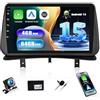 SIXWIN 4+64G Autoradio Android 15 per Renault Clio 3 2005-2014 con CarPlay/Android Auto/Mirror Link,9 Pollici HD TouchScreen Schermo Navigatore WiFi Bluetooth 5.0 FM/RDS 32EQ+AHD Tetrocamera