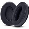 WC PadZ Velour - I cuscinetti Velour per eccellenza di Wicked Cushions - Compatibili con Audio Technica, HyperX, SteelSeries Arctis - Extra spesso - Apertura più ampia - Morbida memory foam | nero