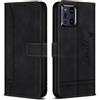 Bravoday Cover per Oppo Find X3 PRO 5G / Oppo Find X3, Flip Custodia in Pelle PU con Slot per Schede, Portafoglio Custodia per Oppo Find X3 PRO 5G / Oppo Find X3, Nero