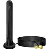 LEMLIN Antenna 4G LTE 5G MIMO, 15dBI Omnidirezionale, 600-6000 MHz, Cavo 3M, Connettore SMA con Porta TS9, Base Magnetica, Impermeabile per Interni/Esterni