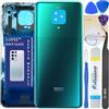 LUVSS Coperchio Copribatteria Scocca Vetro Posteriore Imposta per Xiaomi Redmi Note 9 PRO (Verde)