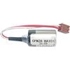 Aousavo CPM2A-BAT01 - Batteria di ricambio ER3V/3.6V, compatibile con [Omron] CJ1, CJ1G, CJ1H, CPM2A, CQM1H, NS7 ER3V/3.6V con spina marrone