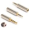 HENGBIRD 3 Pezzi Adattatore Jack Audio 2.5 mm a 3.5 mm e 3.5 mm a 2.5 mm Adattatore per Cuffie Telefono MP3 Computer Connessione AUX