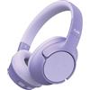 Fresh 'n Rebel Clam Fuse Cuffie Bluetooth Over Ear con Cancellazione Attiva del Rumore Ibrida, con Microfono ENC (chiamate perfette), Modalità rumore ambientale, 45h di Autonomia, Senza Fili (Viola)