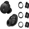 Msilte Compatibile con New Bose QuietComfort Earbuds - 3 paia di tappi per le orecchie di ricambio in silicone, impermeabili e antiscivolo, taglie S/M/L (nero)