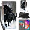 PHINIENLAND Cover per Samsung Galaxy A70 Case PU Pelle Custodia [Kickstand] [Chiusura magnetica] [Slot per Schede], Portafoglio Flip Custodia per Samsung A70,Neve