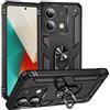 Max Power Digital Cover per Xiaomi Redmi Note 13 5G con Girevole Anello 360 Gradi Custodia Magnetica Antiurto Rigida Resistente Protettiva Case Bumper Ring (Nero)