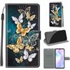 KENHONER Cover Compatibile con Xiaomi Redmi 9A, Premium Pelle PU Portafoglio Flip Libro Custodia per Redmi 9A [Protezione Completa] - Farfalla