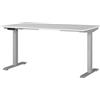 GERMANIA DIE MÖBELMACHER Germania Scrivania 7905-583, in grigio chiaro/argento, regolabile in altezza, 140 x 120 x 80 cm (LxAxP)