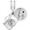 JCaleydo G 165 Charm Compatibile con Bracciale Pandora