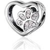JCaleydo G 142 Charm Compatibile con Bracciale Pandora