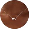 TINGN Collana a forma di cuore in argento con lettere per donne e ragazze - placcato oro 14 carati lettera A-Z ciondolo a forma di cuore personalizzato con lettere a forma di cuore catena gioielli