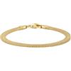 MIORE Bracciale Donna Argento 925 Placcato Oro Giallo 18K, Made in Italy, 19 cm, Ipoallergenico, Design Innovativo, Confezionato in un Elegante Portagioie- Gioiello Raffinato per Ogni Occasione