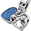 JCaleydo D 25 Charm Compatibile con Bracciale Pandora