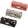 MOTORHOOK Hanyi - Astuccio porta rossetto, con specchio, 3 pezzi, stampa floreale vintage
