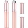 Bremorou 2 pennelli per labbra in silicone, con testa rotonda, applicatore per balsamo per labbra con coperchio, mini pennello portatile riutilizzabile, applicatore per trucco in silicone, per rossetto