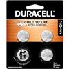 Duracell Batteria al litio 2032, 4 pezzi (confezione da 1), compatibile con AirTag, caratteristiche di sicurezza per bambini, portachiavi, CR2032 3V Cell