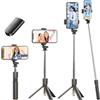 PEVRUAY 185cm Treppiede Smartphone, Bastone Selfie con Telecomando Wireless, Treppiede Portatile Estensibile per Smartphone Supporto Telefono Compatibile con iPhone/Samsung/GoPro/Camera