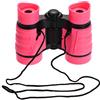 sourcing map Binocolo compatto pieghevole 4X30 Binocolo antiurto rosa con tracolla per bird watching escursionismo campeggio