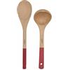 Cookut, Cucchiaio e mestolo in legno - rosso