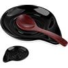 Happara Poggia Mestolo Cucina Ceramica, Resistente Porta Cucchiaio Per Cucchiai, Pinze, Nero，5 Inch Poggiamestolo Cucina Lavabile In Lavastoviglie