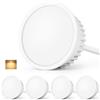 GeyouLux LED Modulo 230V Ultrapiatto ø50x23mm per Faretti da Incasso Faretto da Incasso - 5W 500LM IP44 Angolo di Emissione 120° 2700K Bianco Caldo - Sostituzione lampadina MR16/GU10 - Set da 4