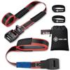 RUNAFLAMA - Cinghie di Fissaggio Lunghe per Portapacchi, Box Tetto Auto e Portabici, Surf, Paddle Surf e Kayak, Trasporto Moto e Carichi, 500 kg per Cinghia, Protezione antigraffio, 2 Pezzi 4,5 m Nero