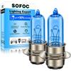 SOFOC P15D-25-1 Lampadina H6M 1 Perno 6V 25W Bianco Moto Scooter Fari Anabbaglianti Abbaglianti Doppio Contatto Base Lampada Anteriore Motociclo 2Pcs
