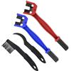 Your Day Mate Spazzole per la Pulizia della Bici e delle Moto, Set di 4, Spazzola per Catene di Motociclette e Bici per rimuovere lo sporco, Spazzola nylon, Manutenzione per motociclette, Kit di Spazzole Pulizia