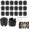 JiaHeHe 20 tappi per dadi ruota da 19 mm con estrattore - Copriviti neri duraturi, compatibili con veicoli con dadi da 19 mm e Citroën