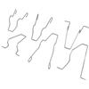 Flydida Set di 6 clip di fissaggio per fari anteriori clip a molla di fissaggio universale per fari adatto per lampadine H1 H3 H4 H7 auto codice 5ZHSFULLKIT clip a molla di fissaggio per lampadine
