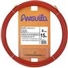 Anguila 20400015 - Guía pasacables Fleje de Acero + Polipropileno, 15Metros, Fleje de Acero, Rojo