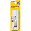 Schellenberg 10202 Placca avvolgibili Flexo Maxi: 23 mm di Larghezza del Nastro, 6 spaziature dei Fori tra 10,5 cm e 16 cm, Bianco, Senza Rimuovere la Cinghia della tapparella, 10,5-16 cm