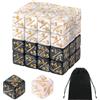 MumdoYAL 48 PCS Contatori di Dadi(Bianco+Nero), Accessorio per Giochi di Carte ，con borsa portaoggetti