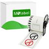 Molabel - 1 rotolo di etichette autoadesive DK-22251 compatibili con Brother, 62 mm x 15,24 m, adatte per stampanti Brother QL.