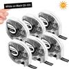 Phomemo 6x Nastro Phomemo P12 compatibile con nastro di ricarica Dymo LetraTag | 12mm x 4m, Compatibile con Dymo LetraTag LT-100T LT-100H 200B & P12 P12-pro LT12, Bianco su Nero