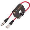 VisioSound Cavo Mic XLR Maschio a Femmina/Microfono bilanciato/Cavo Patch Mic / 7 Colori 0.5m Rosso