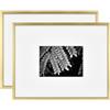 MCS Foundry Metal - Cornice da parete in ottone opaco da 11 x 14 cm (12 x 18 cm), confezione da 2