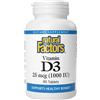 Natural Factors Vitamina D3 25 mcg (1.000 UI) (90 compresse)