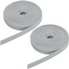 QUARKZMAN 2Pz Cinghie Per Tapparelle 6 m, 14mm, Per Tapparelle a Vista, Avvolgitori a Cinghia, Porte, Finestre, Tapparelle, Nastro Per Cinghia, Veneziane, Tapparelle, Grigio